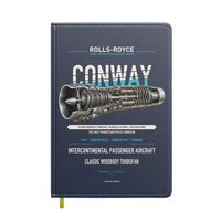 Thumbnail for CONWAY design on navy blue notebook