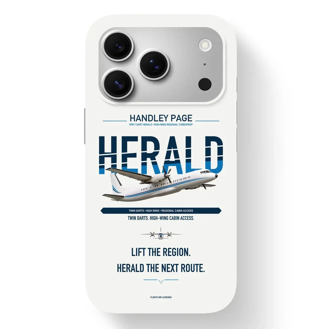 Handley Page HPR.7 Dart Herald Case design on white iphone case