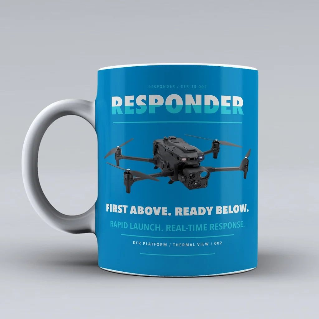 Responder Mug design on turquoise brinc