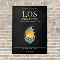 Thumbnail for Murtala Muhammed International Airport LOS - Canvas Framed - Black