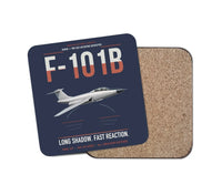 Thumbnail for F-101B Voodoo design on navy blue 1 piece coaster