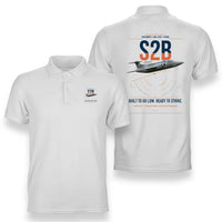 Thumbnail for Blackburn Buccaneer S2B design on white double-side polo t-shirt, double-side print