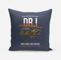 Thumbnail for Fokker Dr.I design on navy blue pillow