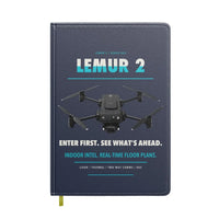 Thumbnail for BRINC LEMUR 2 design on navy blue notebook