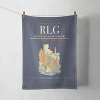 Thumbnail for Rostock-Laage Airport (RLG) design on navy blue towel