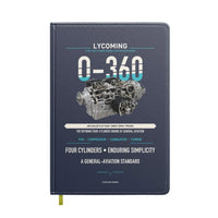 Thumbnail for O-360 design on navy blue notebook