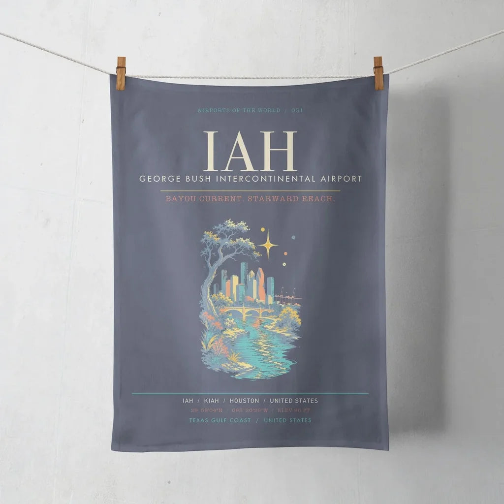 Houston George Bush Intercontinental Airport IAH - Navy Blue