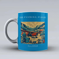 Thumbnail for VINTAGE G4413 - The Payroll Flight - Ceramic Mug design on turquoise