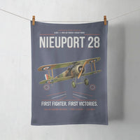 Thumbnail for Nieuport 28C.1 design on navy blue towel