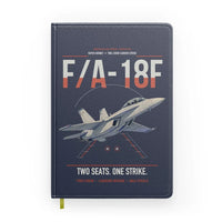 Thumbnail for F-A-18F Super Hornet design on navy blue notebook