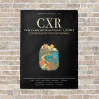 Thumbnail for Cam Ranh International Airport Nha Trang CXR - Canvas Framed - Black