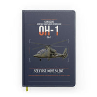 Thumbnail for Kawasaki OH-1 design on navy blue notebook