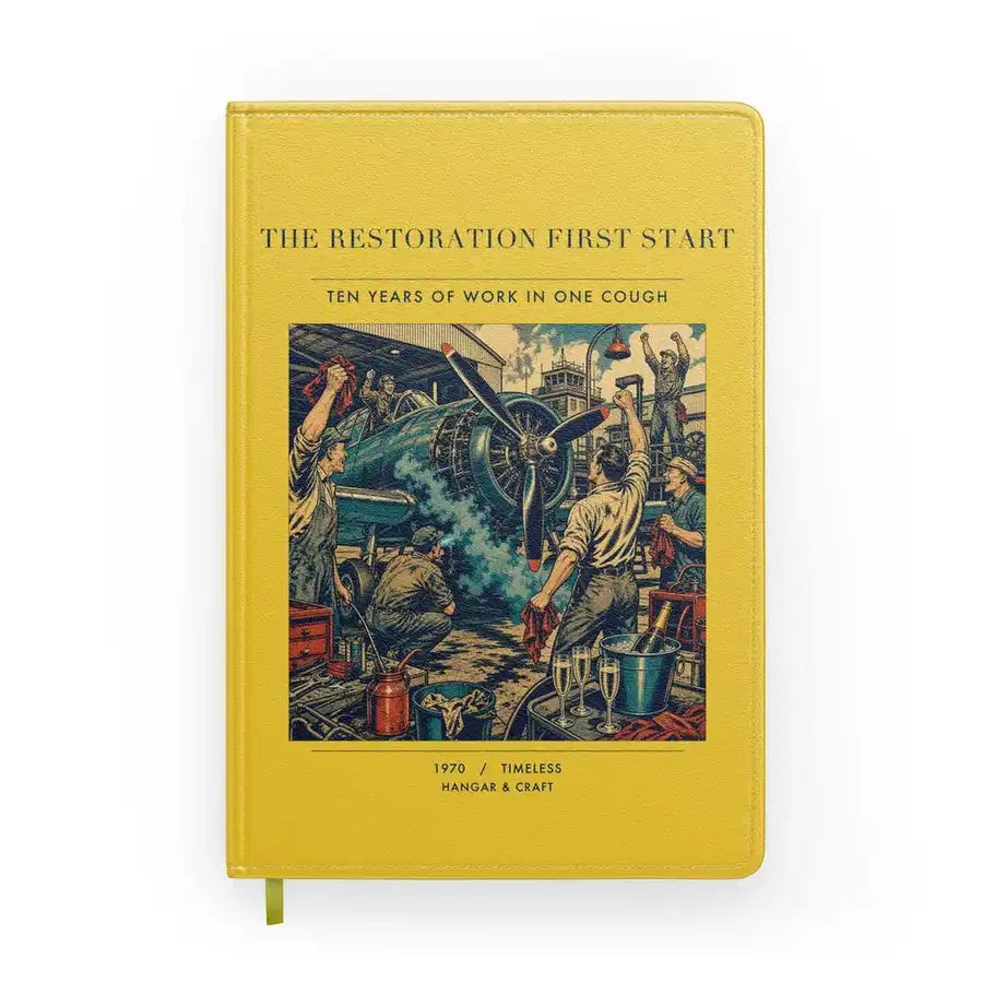VINTAGE G4455 - The Restoration First Start - Designed Notebooks design on yellow