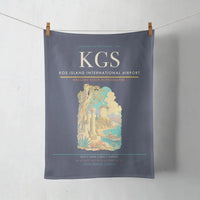 Thumbnail for Kos Island International Airport (KGS) design on navy blue towel