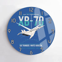 Thumbnail for XB-70A Valkyrie design on blue no frame wall clock