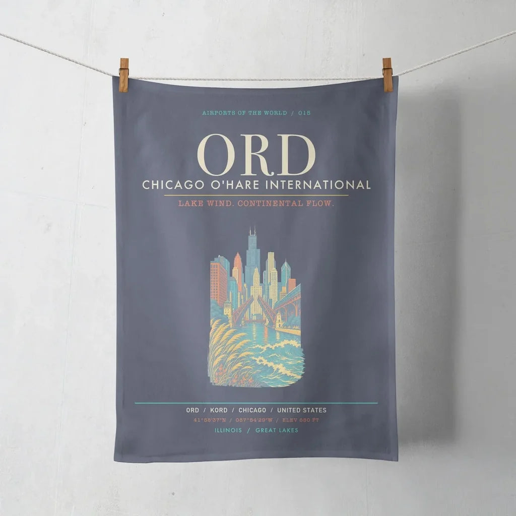 Chicago O'Hare International Airport ORD - Navy Blue