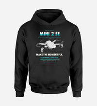 Thumbnail for DJI Mini 2 SE design on black hoodie single side