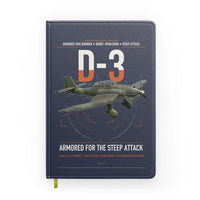 Thumbnail for Junkers Ju 87D-3 design on navy blue notebook