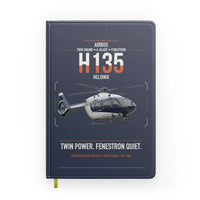 Thumbnail for Airbus H135 design on navy blue notebook