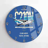 Thumbnail for Cessna T210N Centurion design on blue no frame wall clock