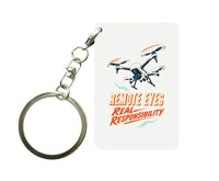 Thumbnail for SIGNAL 584 - Remote Eyes Real Responsibility - Key Chain design on white key chain
