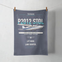 Thumbnail for Tecnam P2012 STOL design on navy blue towel