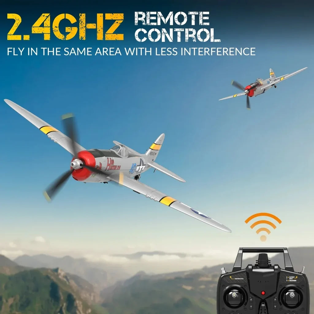 P47 Thunderbolt 400mm 4CH RC Plane RTF (2.4G, 6-Axis, 1-Key Aerobatic) 761-16 - view 18