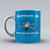 Thumbnail for Matrice 4D Mug design on turquoise dji