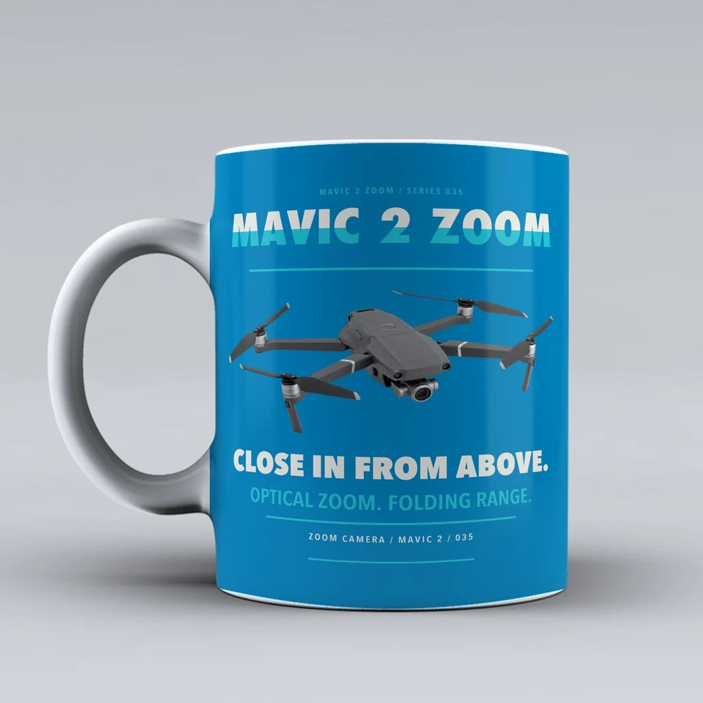 Mavic 2 Zoom Mug design on turquoise dji