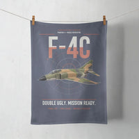 Thumbnail for F-4C Phantom II design on navy blue towel