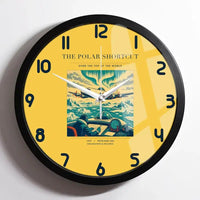 Thumbnail for VINTAGE G4086 - The Polar Shortcut - Designed Wall Clocks design on yellow framed