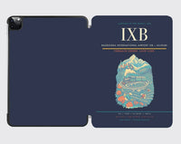 Thumbnail for Bagdogra International Airport (IXB) design on navy blue ipad tablet case