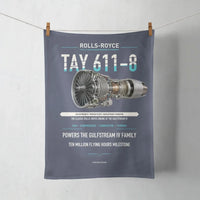 Thumbnail for TAY 611-8 design on navy blue towel