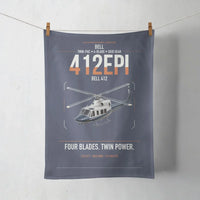 Thumbnail for Bell 412EPI design on navy blue towel