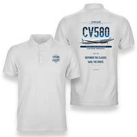 Thumbnail for Convair 580 design on white polo