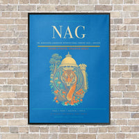 Thumbnail for Dr. Babasaheb Ambedkar International Airport NAG — Nagpur vertical canvas print - framed - turquoise background