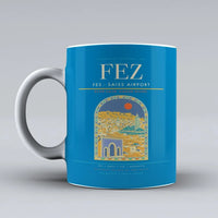 Thumbnail for - Saiss Airport FEZ Mug design on turquoise fes