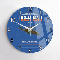 Thumbnail for Airbus Helicopters Tiger HAD design on blue no frame wall clock
