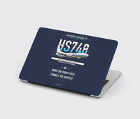 Thumbnail for Hawker Siddeley HS 748 Series 2A design on navy blue MacBook case