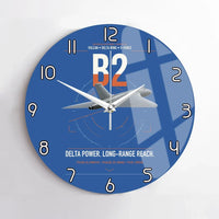 Thumbnail for Avro Vulcan B2 design on blue no frame wall clock