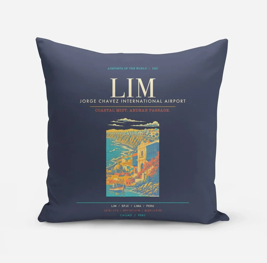 Lima Jorge Chavez International Airport LIM - Navy Blue
