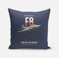 Thumbnail for Gloster Meteor F8 design on navy blue pillow