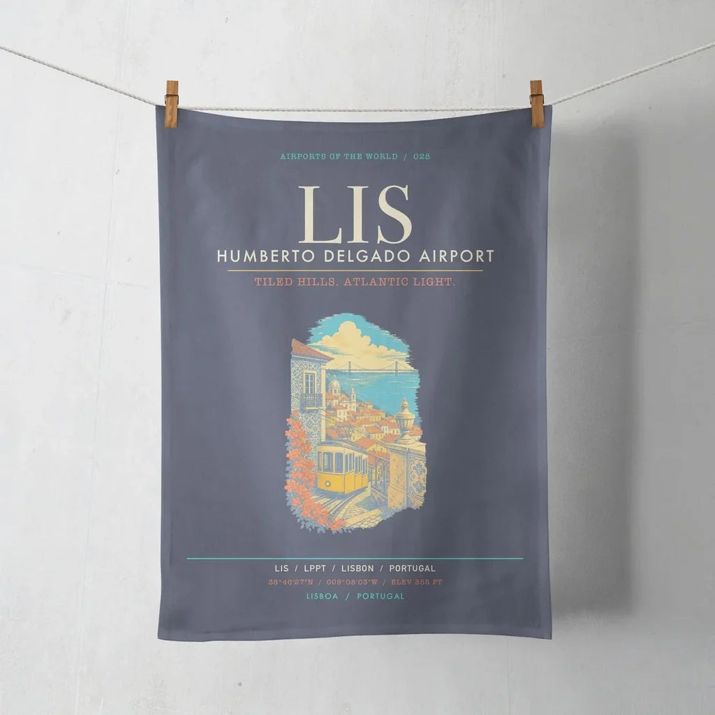 Lisbon Humberto Delgado Airport LIS - Navy Blue