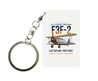 Thumbnail for F3F-2 LAST BIPLANE Key Chain design on white key chain