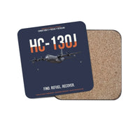 Thumbnail for HC-130J COMBAT KING II design on navy blue 1 piece coaster