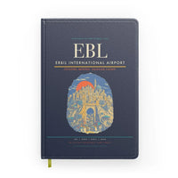 Thumbnail for Erbil International Airport (EBL) design on navy blue notebook