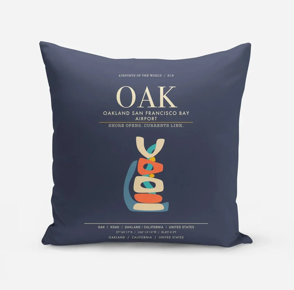 Oakland San Francisco Bay Airport OAK - Navy Blue