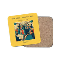 Thumbnail for The Wide Cabin Mockup - Designed Coasters design on yellow 1-piece