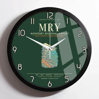 Thumbnail for Monterey Regional Airport MRY Wall-Clock Framed - Dark Green