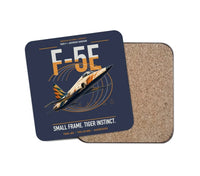 Thumbnail for F-5E Tiger II design on navy blue 1 piece coaster